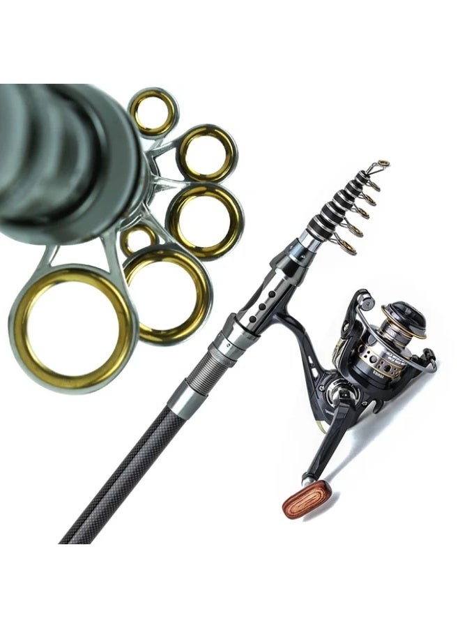 Bukela 3.0m Telescopic Fishing Rod Reel Combination Fishing Rod Reel Combo Trout Rod and Left and Right Hand Interchangeable Fishing Reel Set Sea Fishing Rod Sea Fishing Clam Ice - Image 4